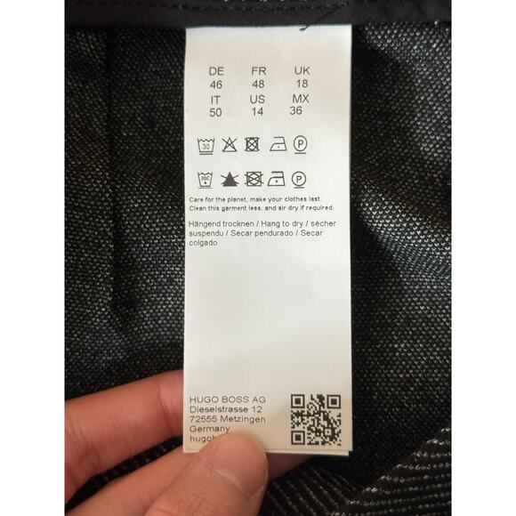 BOSS Hugo Boss Pants Tiluna Flat Front size 14 - Picture 6 of 8